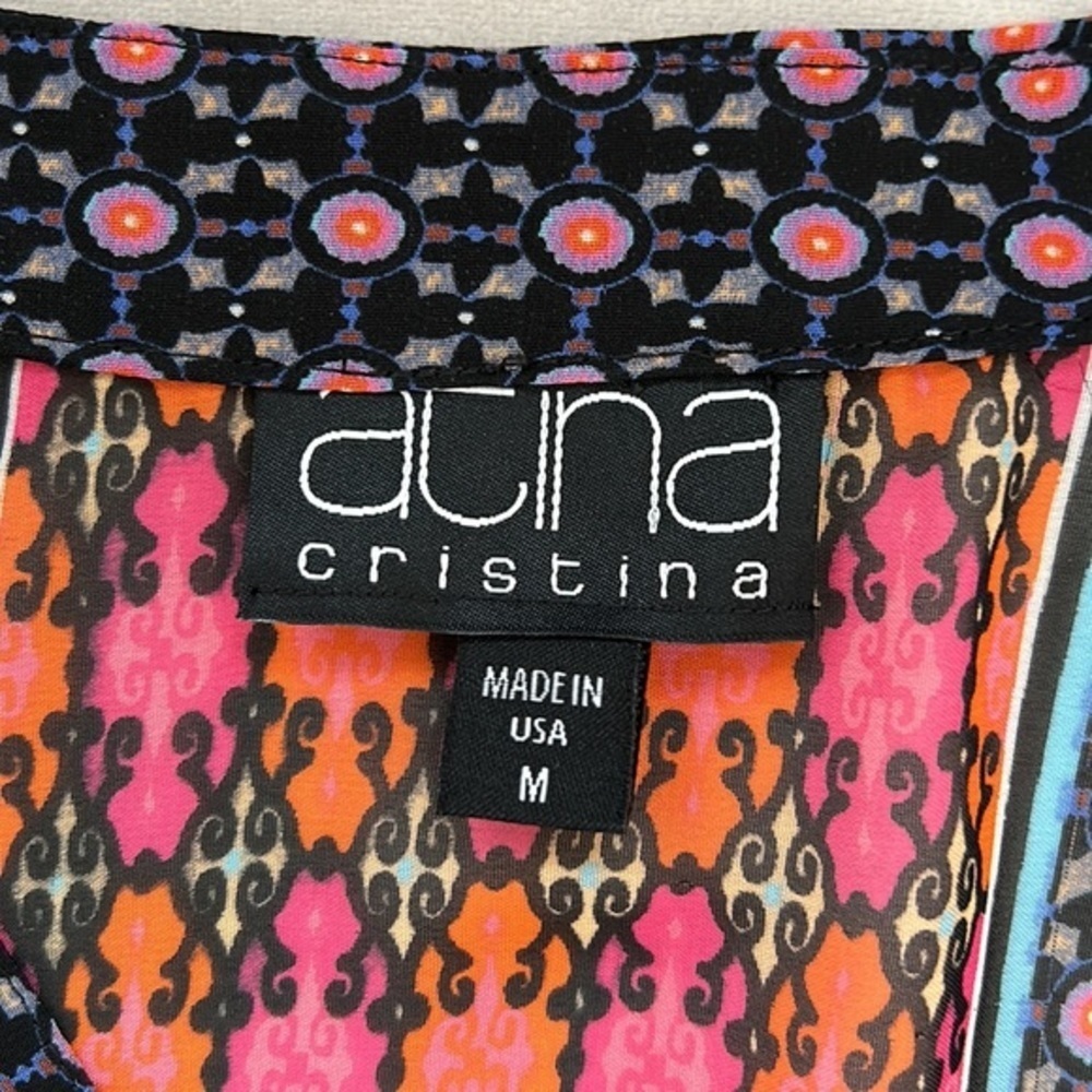 Multicolor Patterned Women's Blouse - Picture 8 of 11